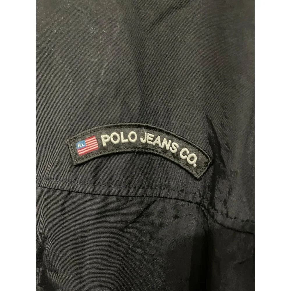 Ralph Lauren Polo Jeans Co. Men's‎ Vintage Black Casual Jacket Coat Size Large